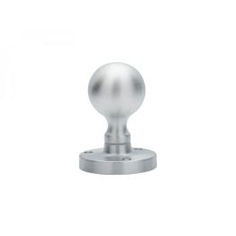 Victorian Ball Mortice Knob - Satin Chrome