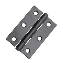 NON CE Mild Steel Butt Hinges - Matt Black