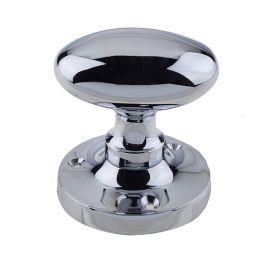 Jedo Kontrax Oval Mortice Door Knobs Polished Chrome - By Frelan Hardware - JV34BPC