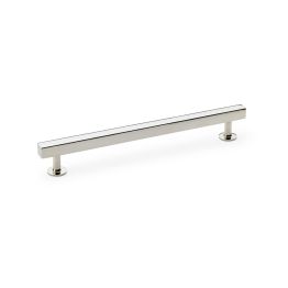 Alexander & Wilks - Square T-Bar Cabinet Pull Handle - Polished Nickel - 192mm