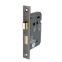 2.5" CE 3 Lever Bathroom Lock FD60 - Pewter