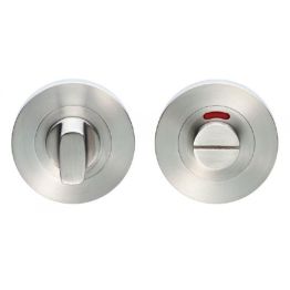 Small Turn And Indicator Coin Release - Satin Stainless Steel