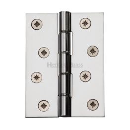 Heritage Brass Hinge Brass with Phosphor Washers 4" x 3" Polished Chrome finish