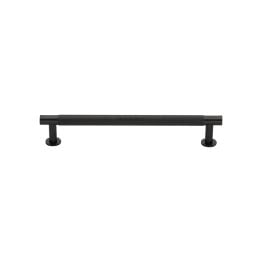 Heritage Brass Cabinet Pull Partial Knurled Design with 16mm Rose 128mm CTC Matt Bronze finish