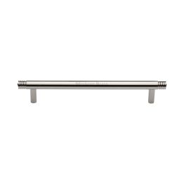 Heritage Brass Cabinet Pull Contour Design 160mm CTC Polished Nickel finish