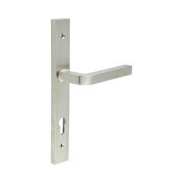 CR-104 Satin Stainless Steel Multi Point Backplate Door Handle - By Frelan Hardware - CR-104G4SSS