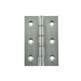Atlantic Washered Hinges 3" x 2" x 2.2mm without Screws - Satin Chrome (Pair)