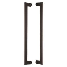 Heritage Brass Back to Back Door Pull Handle Apollo Design 460mm Matt Bronze Finish