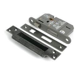 Pewter 2½" 5 Lever BS Sash Lock