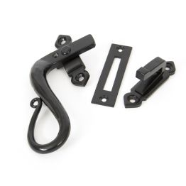 Black Locking Shepherd's Crook Fastener - LH