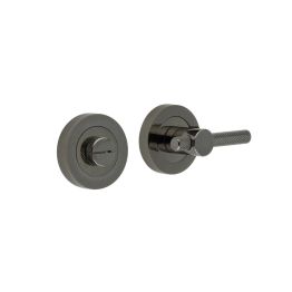 Jedo Bari Knurled Turns & Releases Black Nickel - By Frelan Hardware - JV855BN