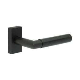 CR-102 Black Multi Point Rectangular Rose Door Handle - By Frelan Hardware - CR-102D4MB