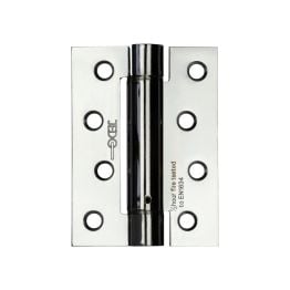 Jedo Steel Single Action Spring Hinges 102x76x2.7mm (PK of 3) Polished Chrome - By Frelan Hardware - J9800PC
