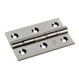 Double Phosphor  Washered Butt Hinge - Polished Nickel (Pair)