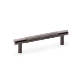 Alexander & Wilks - Brunel Knurled T-Bar Cupboard Handle - Dark Bronze PVD - Centres 96mm