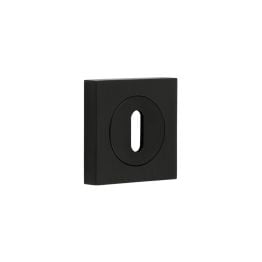 Burlington Standard Keyway Escutcheons Square Plain Black - By Frelan Hardware - BUR-60MB-171MB