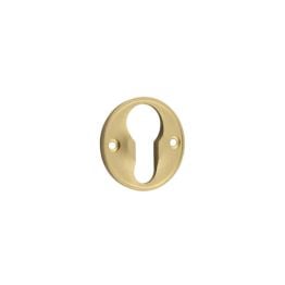 Burlington 40mm Euro Profile Escutcheon 40MM Satin Brass - By Frelan Hardware - BUR122SB