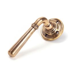 Polished Bronze Newbury Lever on Rose Set