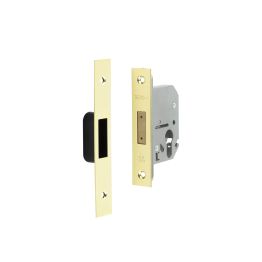 Jedo Euro Profile Deadlocks 65mm Polished Brass - By Frelan Hardware - JL1060PB