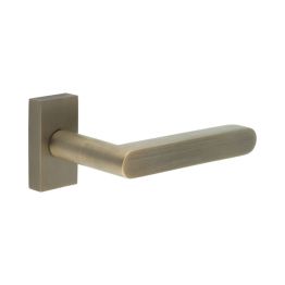 CR-101 Antique Brass Multi Point Rectangular Rose Door Handle - By Frelan Hardware - CR-101D4AB