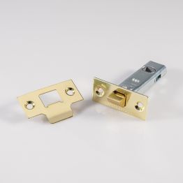 Tubular Latch 76mm - Electro Brassed