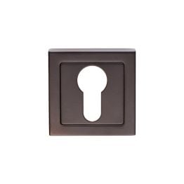 Square Escutcheons - Matt Black
