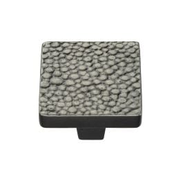 Heritage Brass Cabinet Knob Square Stingray Design 32mm Aged Nickel finish