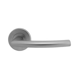 Serozzetta Dos Lever On Round Rose - Satin Chrome