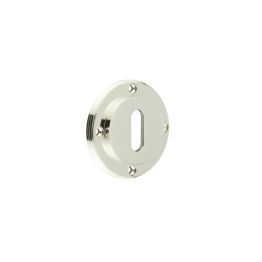 Burlington Standard Keyway Escutcheons No Rose Polished Nickel - By Frelan Hardware - BUR60PN