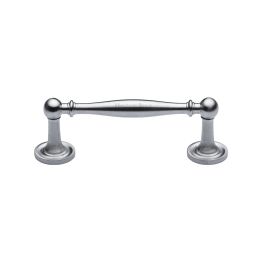 Heritage Brass Cabinet Pull Colonial Design 96mm CTC Satin Chrome Finish