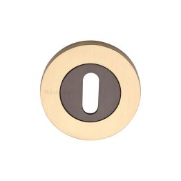 Heritage Brass Key Escutcheon Matt Bronze/Satin Brasss finish