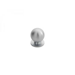 Ball Knob  25mm - Satin Chrome