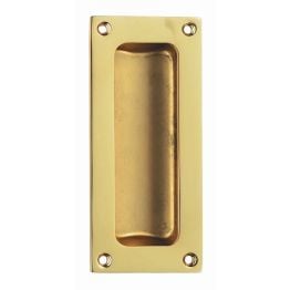 Flush Pull - Polished Brass