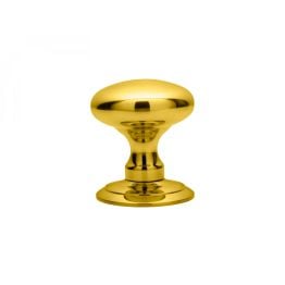 Ice Large Mortice Knob - Polished Brass