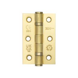 Jedo Grade 7 Steel Ball Bearing Hinges 76x50mm Satin Brass - By Frelan Hardware - J8502SB