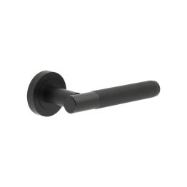 Venice Matt Black Lever on rose - By Frelan Hardware - JV852MB