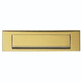 Plain Letter Plate (Gravity Flap) - Polished Brass