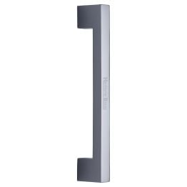 Heritage Brass Door Pull Handle Urban Design 305mm Polished Chrome Finish