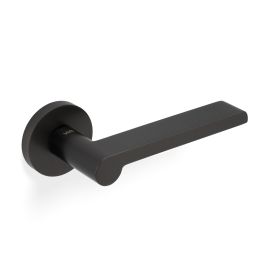 Valli W.W Lever on Round Rosette - Dark Bronze PVD