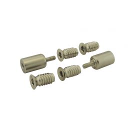 Sash Window Stop - Satin Nickel