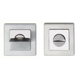 Square Thumbturn And Release - Bright/Satin Stainless Steel