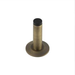Burlington Plain Wall Mounted Door Stops Chamfered Rose Antique Brass - By Frelan Hardware - BUR-970AB-972AB