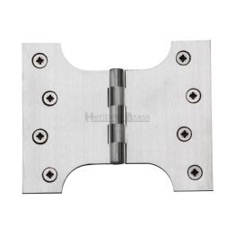 Heritage Brass Parliament Hinge Brass 4" x 3" x 5" Satin Chrome finish