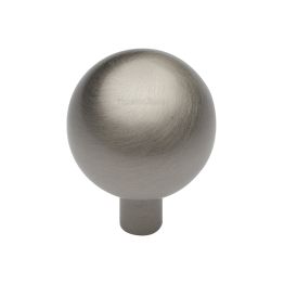 Heritage Brass Cabinet Knob Sphere Design 28mm Satin Nickel finish