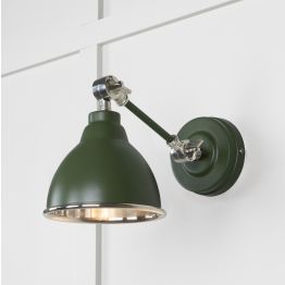 Smooth Nickel Brindley Wall Light in Heath