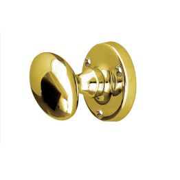 Jedo Kontrax Oval Mortice Door Knobs Polished Brass - By Frelan Hardware - JV34BPB