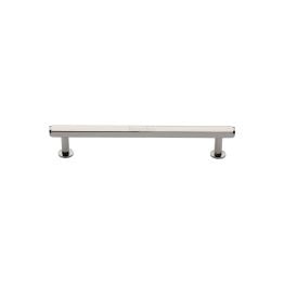 Heritage Brass Cabinet Pull Hexagon Design with 16mm Rose 96mm CTC Polished Nickel finish
