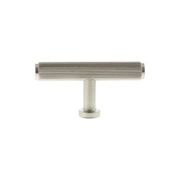 Millhouse Brass Battersea Linear T-Bar Cabinet Knob Handle - Satin Nickel