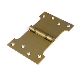 Satin Brass 4" x 4" x 6" Parliament Hinge (pair) ss