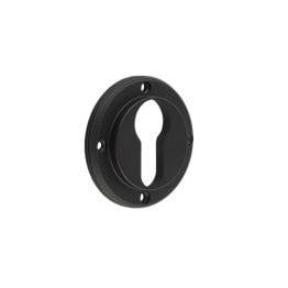 Burlington Euro Profile Escutcheons No Rose Black - By Frelan Hardware - BUR61MB